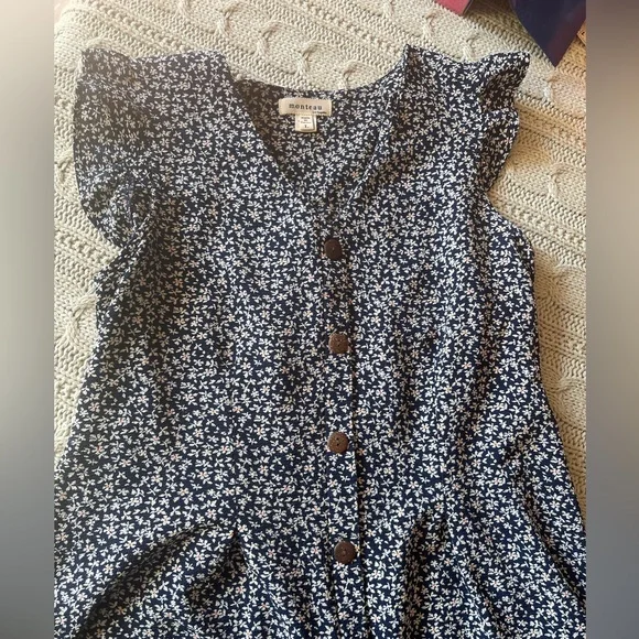 Monteau Los Angeles sun dress floral design size Large - Picture 5 of 7